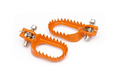 S3 Punk Footpegs KTM SX/F 16-22, EXC 17-23 low and back version orange
