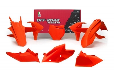 Rtech Plastikkit für KTM SX/SXF 16-18  Neon Orange 6-teilig
