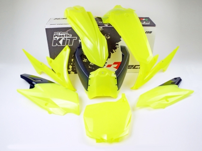 Plastic kit YZF 450 14-17 / YZF 250 14-18 6pcs. neon yellow