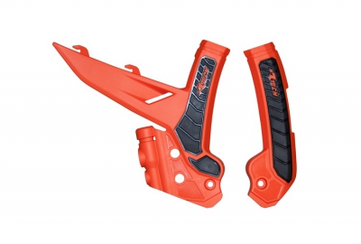 Rtech grip frame protectors KTM SX/F 23-, EXC 24- orange/black