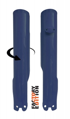 Rtech Factory fork protector KTM SX/F 23- EXC 24-, Husqvarna TC/FC 24-, TE/FE 24-blue