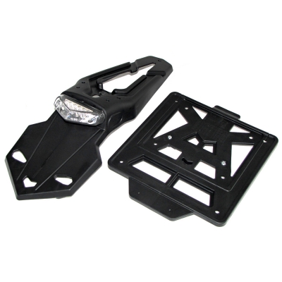 plate holder with LED taillight INTEGRA racing black (60°)