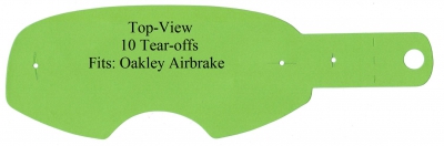 Abreißscheiben 10er Pack Oakley Airbrake