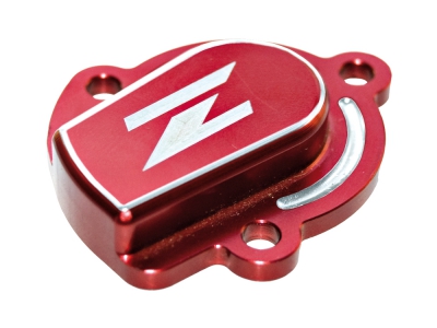 acceleration pump cover - red anodized