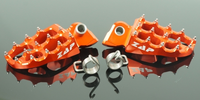 ZAP E-Peg Fußrasten für Yamaha, GasGas, KTM/HSQ -16, Fantic Orange