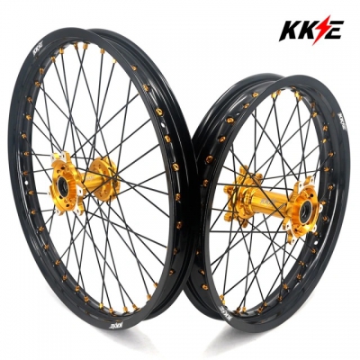 KKE wheel set for SUR-RON Ultra Bee 21x1.60/18x2.15 gold