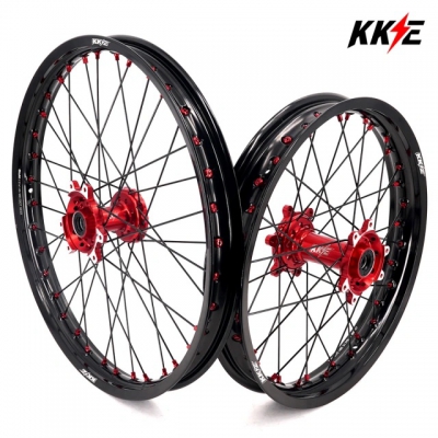 KKE wheel set for SUR-RON Ultra Bee 21x1.60/18x2.15 red