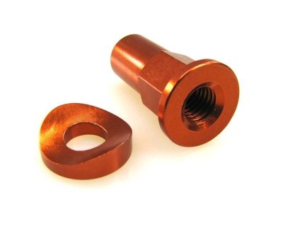 Nut & spacer for tire holder, various colors