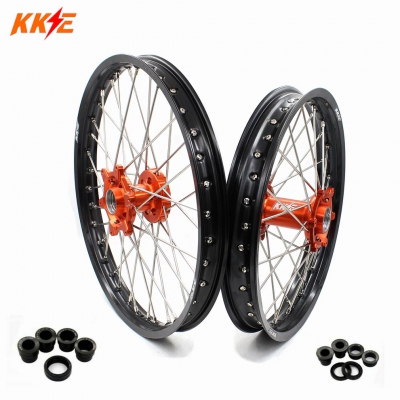 KKE wheel set for KTM EXC 03-25 21x1.60/18x2.15 orange