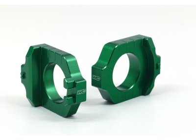 Works Connection ELITE Achsenblöcke Kawasaki Grün
