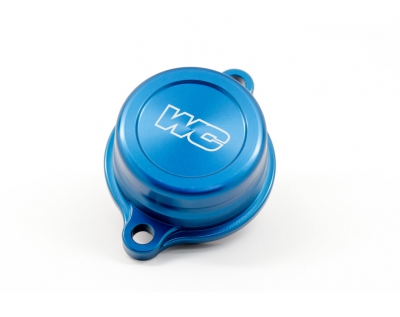 Works Connection Oil Filter Cover Yamaha YZ 450F 23- blue