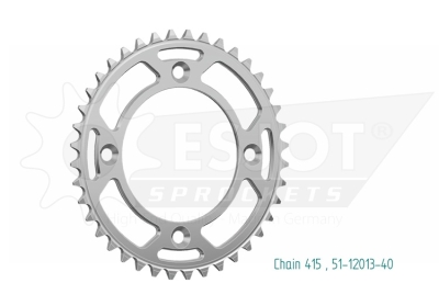Esjot Kettenrad für KTM SX 50 ab 2014 40 Zähne
