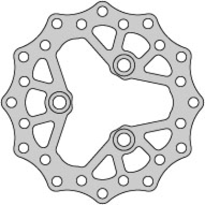 Delta Wave Bremsscheibe Quad vorn für Suzuki LTR 450 06-12, Ø 160mm