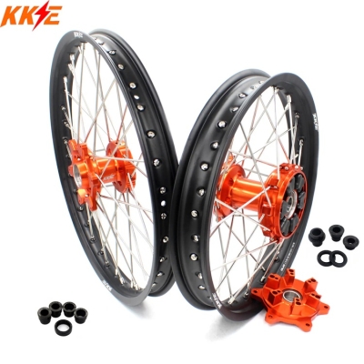 KKE Radsatz für KTM Enduro R 690 14-26 21x1.60/18x2.15 Orange