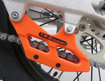 TMD Factory Edition SX chain guide KTM 08-, HSQ 14- orange
