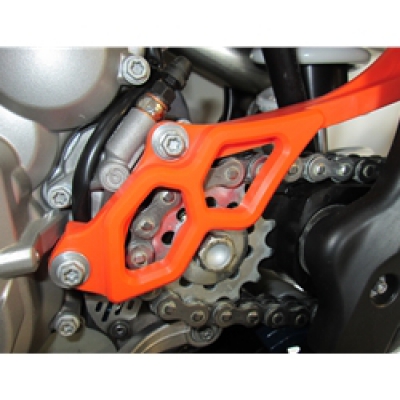 TMD Integrated Sprocket Cover and Case Saver KTM EXC-F 250 350 17-19 Orange