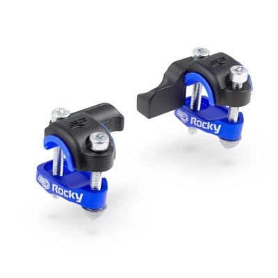 S3 Armaturen Saver kit L+R mit Sliderklemmen  für Brembo KTM/HSQ/GG/Sherco Blau