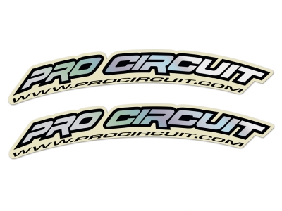Pro Circuit Pitbike Kotflügel Sticker Hologramm