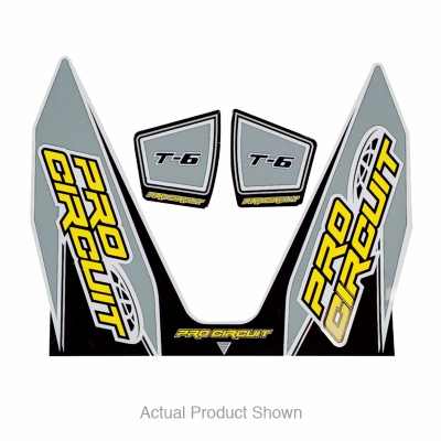 Pro Circuit T-6 Exhaust Decal Grey