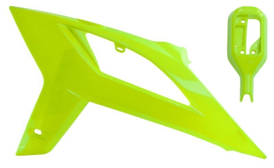 Rtech Factory Radiator Shrouds with Map switch Support Beta RR 20- neon yellow