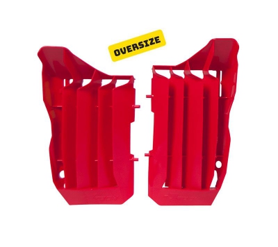 Rtech Oversize radiator louvers CRF 250 18-21 Red