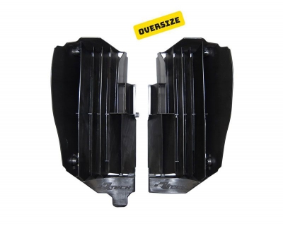 Rtech Oversize radiator louvers YZF250 19- / YZ 450F 18- Black