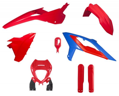 Factory Plastic kit Beta RR 2023- red/blue Racing 7-pcs