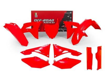 Rtech Plastic kit Honda CRF 450 17-20 / CRF 250 18-21 Neon red 7 pcs