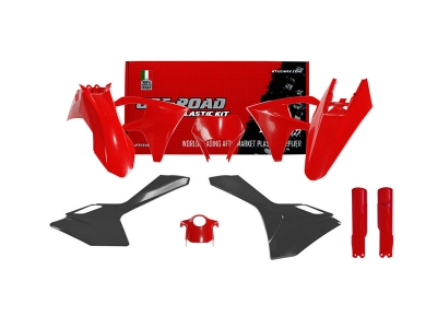 Rtech Plastikkit für GasGas EC/EC-F 24- Rot-Schwarz 7-teilig
