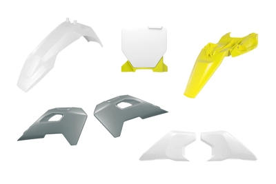 Rtech Plastikkit für Husqvarna TC 50 24- OEM Weiß-Gelb-Grau 6tlg.