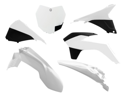 Rtech Plastic kit KTM SXF 13-15 6pcs white + Airboxcover