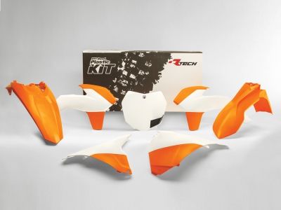 Rtech Plastic kit KTM SXF 13-15 OEM 2015 + Airboxcover or/wh 6pcs.