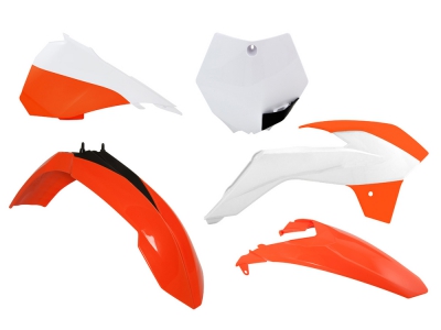Rtech Plastic kit KTM SX 85 13-17 Orange/White 2015 OEM 5 pcs.
