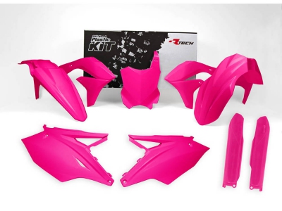 Rtech Plastic kit Kawasaki KXF 450 16-18  neon Pink  6 pcs.