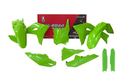 Rtech Plastik Komplett Kit für Kawasaki KX 450 24- Grün 6 tlg.