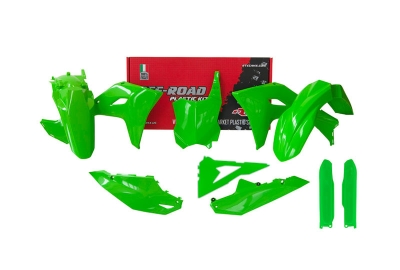 Rtech Factory Komplett Plastik Kit für Kawasaki KX 250 25- /450 24- Grün 6 tlg.
