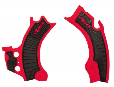 Rtech grip frame protectors Honda CRF 450 21-, 250 22- red/black