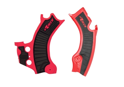 Rtech Grip Rahmenschützer für Honda CRF 250 /450 25- Rot/Schwarz