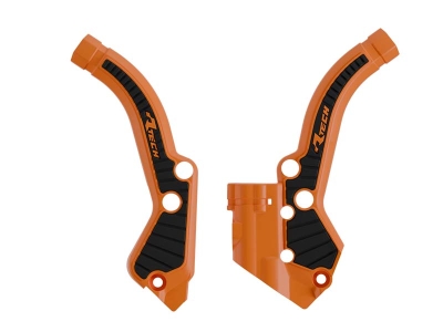 Rtech Grip Rahmenschützer für KTM SX 50 24- Orange/Schwarz