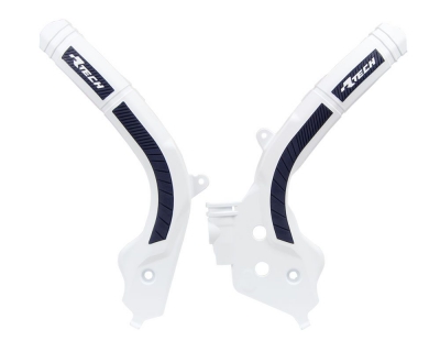 Rtech grip frame protectors KTM SX/F 16-18, EXC 17-19 Husqvarna TC FC 16-, FE TE 17- white black