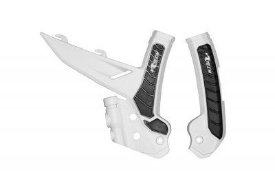 Rtech grip frame protectors KTM SX/F 23-, EXC 24- white/black
