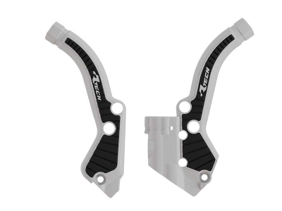 Rtech Grip Rahmenschützer für KTM SX 50 24-, Husqvarna TC 50 24-, GasGas MC 50 24- Weiß/Schwarz