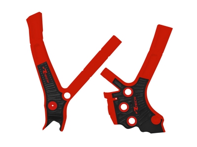 Rtech grip frame protectors for Fantic XX/XE 125/250/300 2021- red/black
