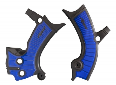 Rtech grip frame protectors Yamaha YZ 250F 19-23, 450F 18-22 blackb/blue