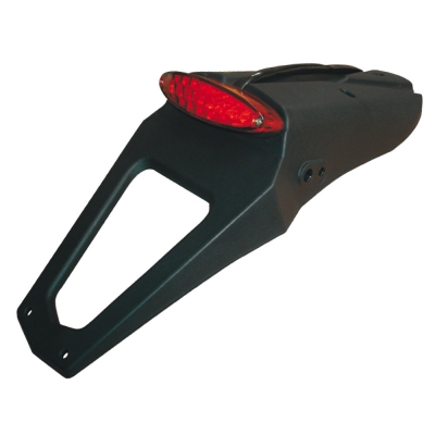 plate holder with LED taillight DEVIL black (45°)