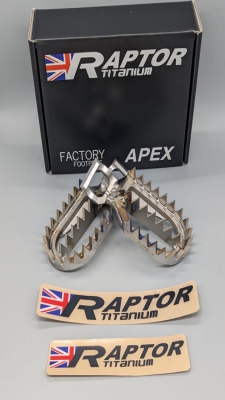 Raptor Titanium MX Footpegs for KTM SX , Husqvarna TC, GasGas MC 50/65 24-