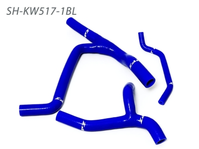 Silikon-Kühlerschlauch Kawasaki KXF 450 09-15 blau Y-Kit