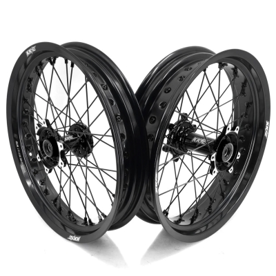 KKE Supermoto Radsatz für SUR-RON Ultra Bee 17x2.5/17x3.5 Schwarz
