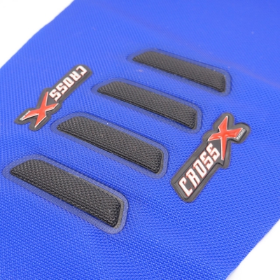 CrossX seat cover UGS-WAVE Yamaha YZF 450 18-22 250 19-23, WR 450 19- blue black