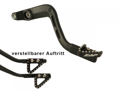 rear brake pedal Beta RR 10-19, Xtrainer 15-, LC 125 4t 10- black